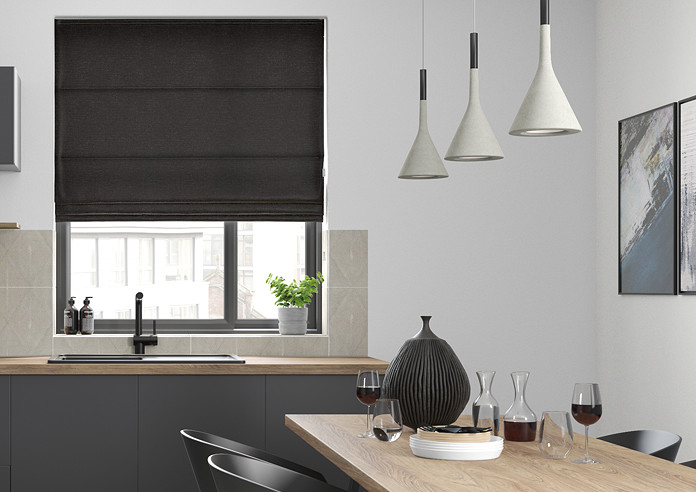 Maurice, Black - Roman Blind - Image 3